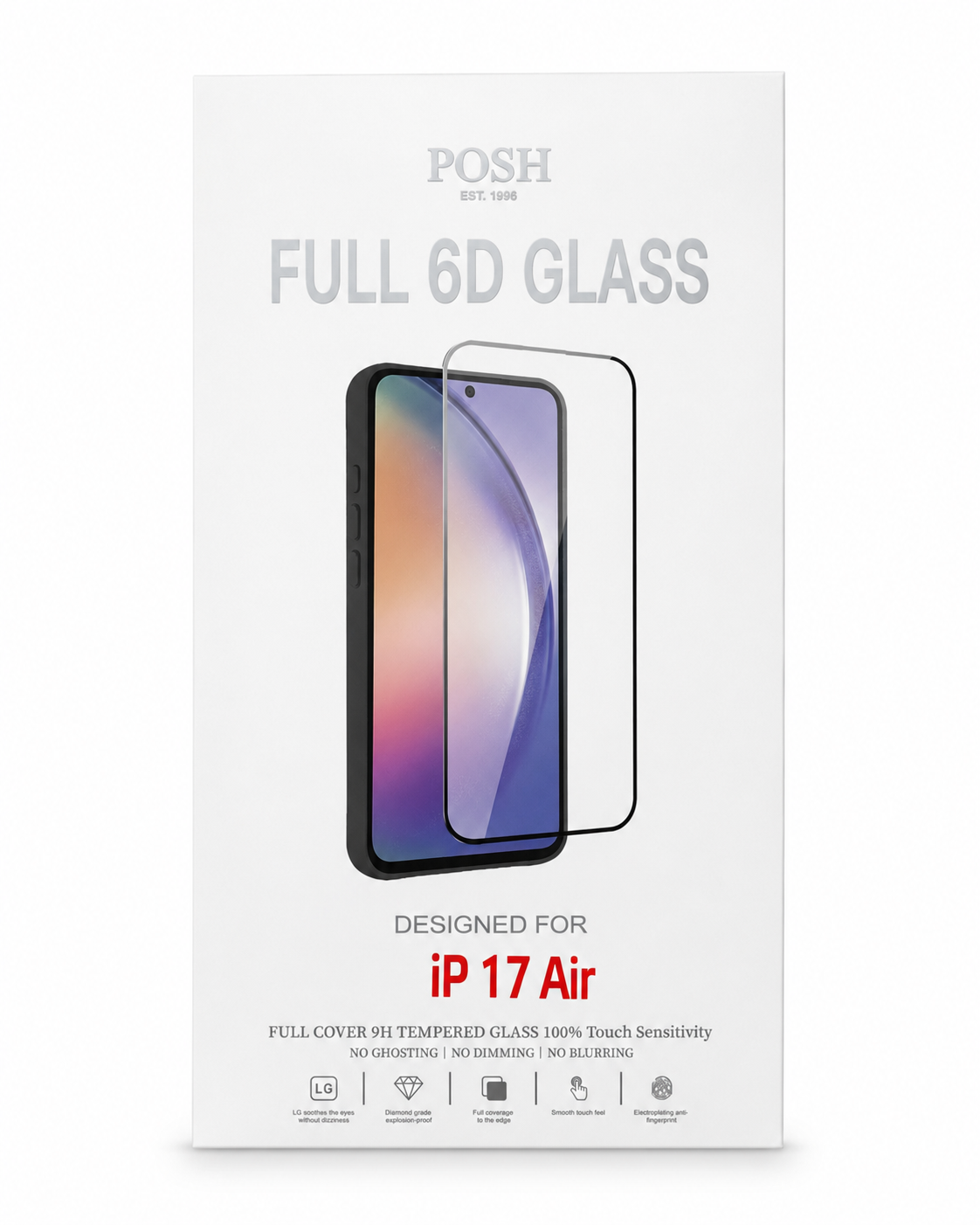 POSH Full 6D Glass Screenprotector — iPhone 17 Air