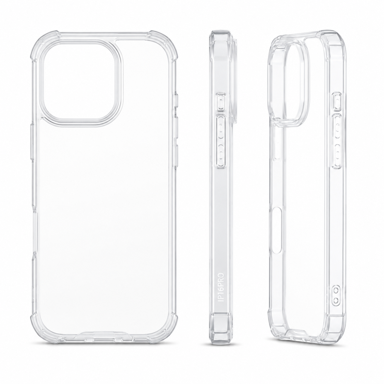 Transparant shockproof hoesje — iPhone 16 Pro
