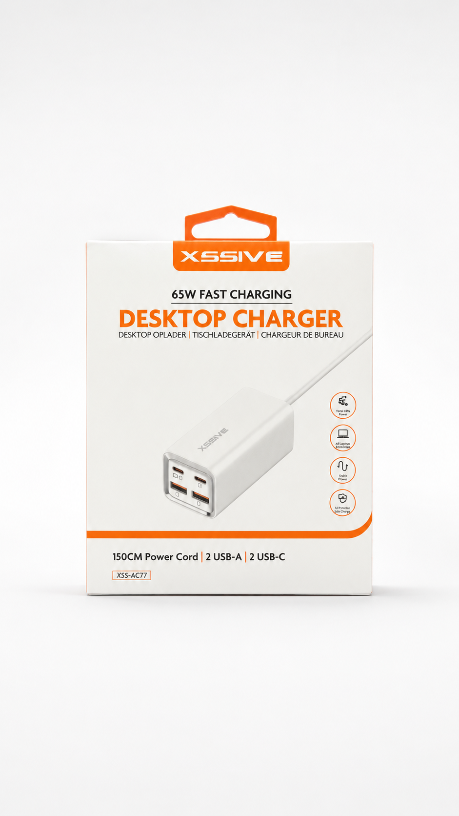 XSSIVE 65W Fast Charging Desktop Charger