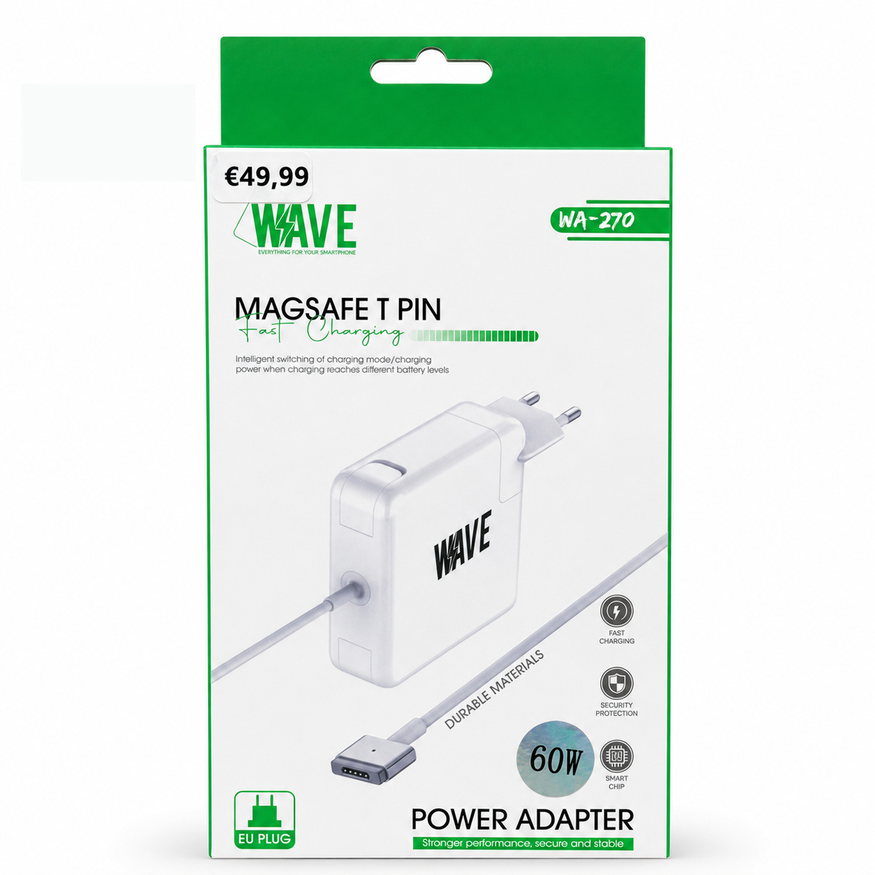 WAVE MagSafe T Pin Power Adapter 60W