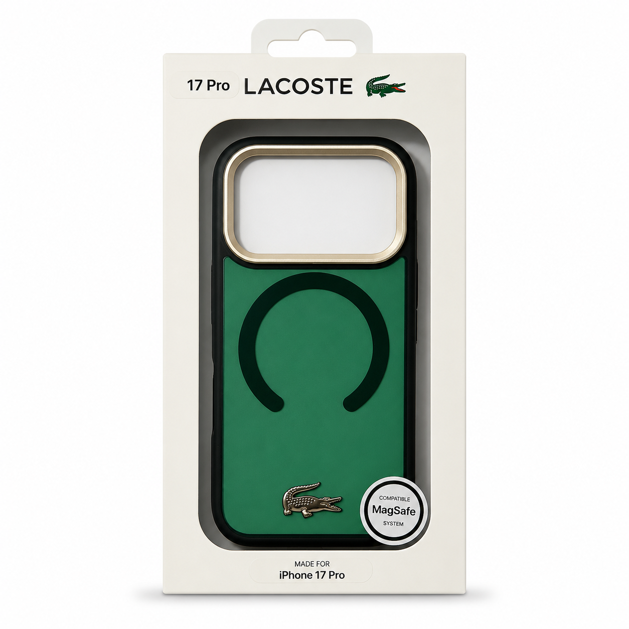 Lacoste MagSafe Case — iPhone 17 Pro Groen