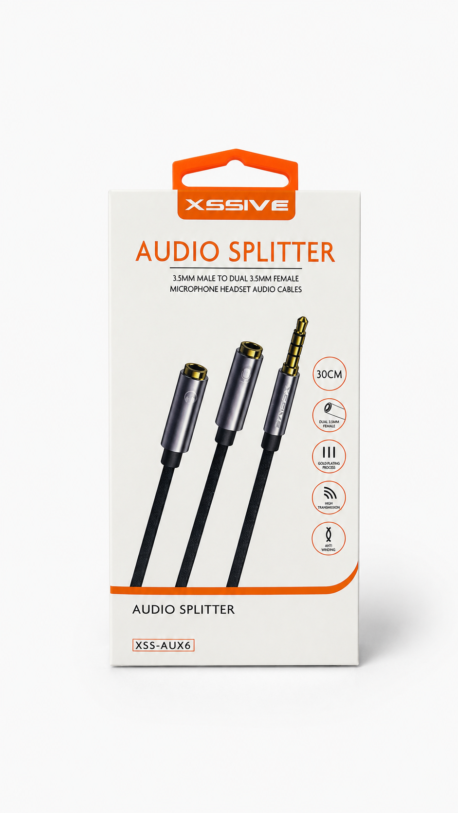 XSSIVE Audio Splitter 3.5mm