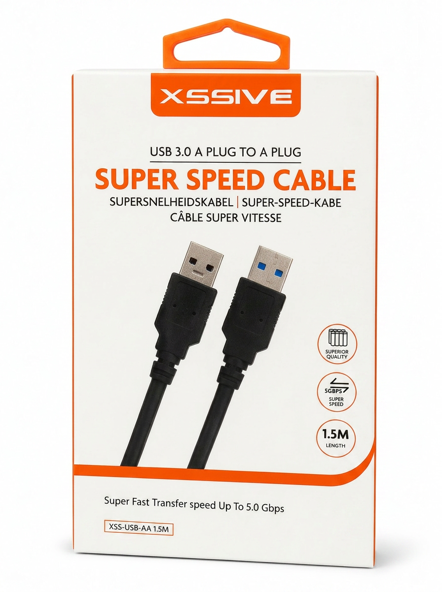 XSSIVE USB 3.0 A naar A kabel 1.5M